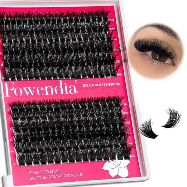 Fowendia Lash Clusters 80D 100D Fluffy Individual Lashes D Curl