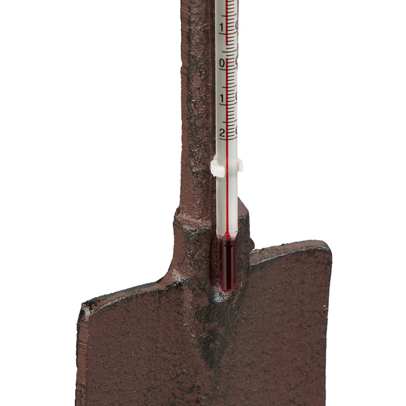 Relaxdays Outdoor Thermometer Analogue Cast Iron Garden Thermometer Wall Antique