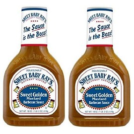 Sweet Baby Ray's Sweet Golden Mustard Barbecue Sauce 18 oz Bottle 2 Pack