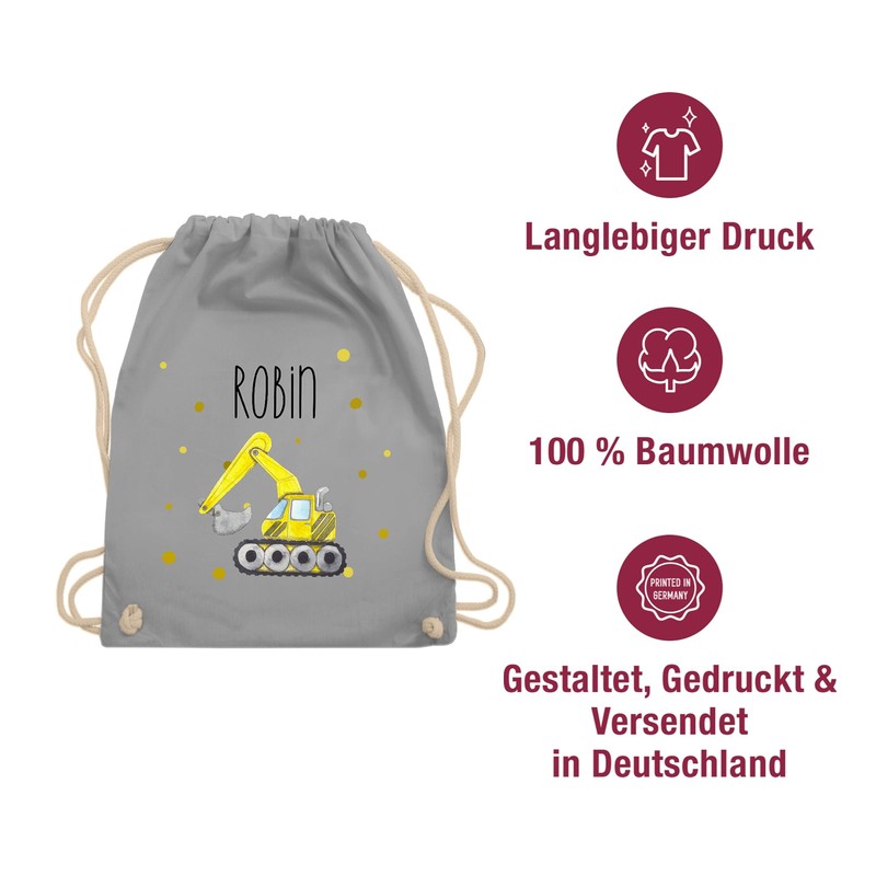 Geschenk mit Namen personalisiert by Shirtracer - Gym Bag Backpack