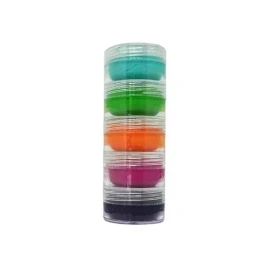 Colibrix 8 Torres Con Todos Los Tonos Y Glitter Base De Agua