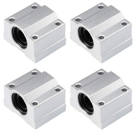 sourcing map SCS12UU Linear Ball Bearing Slide Block Units, 12mm Bore Dia (Pack of 4)
