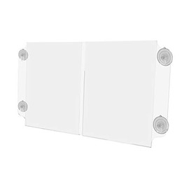 Marketing Holders 8 1/2âW Document Holder with Suction Cups Double Literature Photo Value Pack of 2 Brochure Pamphlet Maps Leaflets Flyer Hours of Operation Menu Organize