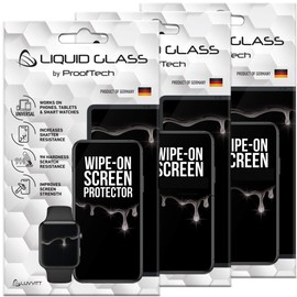 3 Pack Liquid Glass Screen Protector for All Smartphones Tablets and Watches - Universal Fit