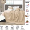 EHC Classic Rib Cotton Throw, Sofa Bed Throw Bedspread -