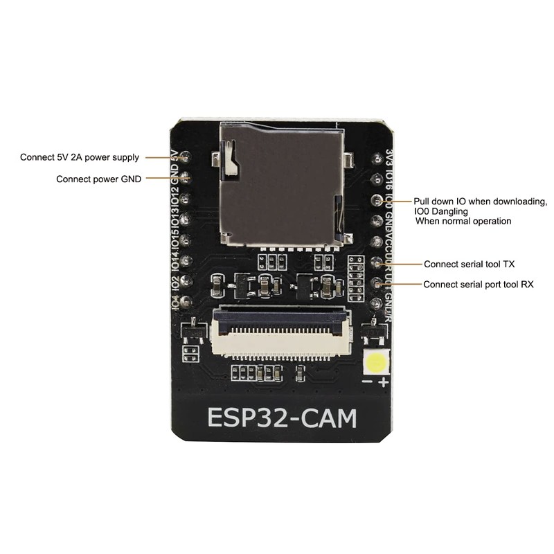 Heevhas 2pcs ESP32-CAM Development Board Test Board WiFi + Bluetooth