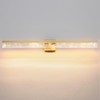 AIJIASI 39-Inch Brushed Gold Vanity Light Fixture, 28W Dimmable LED