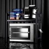 LFGKeng Microwave Oven Rack, Double Layer Carbon Steel Adjustable Microwave