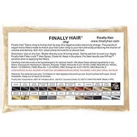 Hair Building Fibers Golden Blonde 25 Grams Refill Your Existing Bottle. Highest Grade Fiber by Finally Hair (Medium Golden Blond)