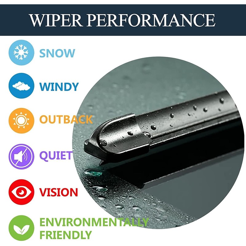 AUTOBOO 26"+22" Windshield Wipers Blades Replacement for Honda Pilot 2023