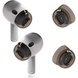 Replacement Ear Tips for Airpods 4/Airpods 3, with Noise Reduction Hole, TPE Material Non-Slip, Replacement Earphone earplugs Soft Cover for Airpods 4 with Portable Storage Box(Black, S)