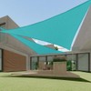 ECOOPTS 7'x15'x17' HDPE Sun Shade Sail Right Triangle Canopy Shades