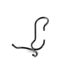 Sunway Shelf Pole Hooks 5-Pack | Black Multi-Use C-Hook | Best Solution for Garage Shelving Storage Organization | Use with Metal or Wire Shelves and Racks | Heavy Duty, Easy Installation