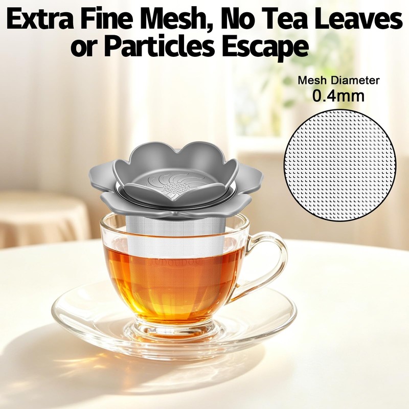 Tea Infuser for Loose Leaf Tea, Fine Mesh Stainless Steel