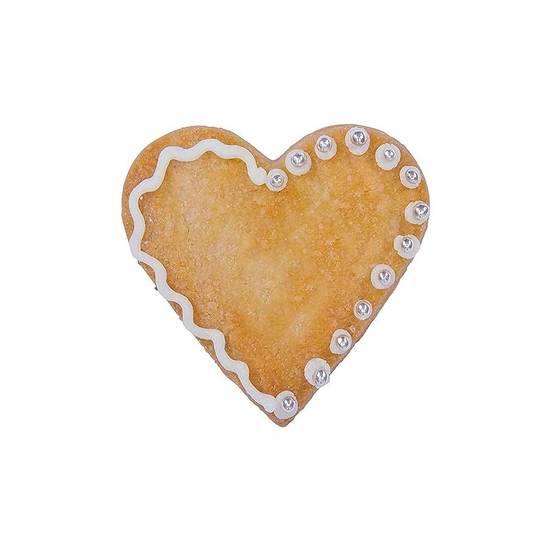 Staedter Heart Shape Slanting Stainless Steel Cookie Cutter, Silver, 9.5