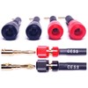 CNCESS CESS-130 Pin Screw Type Banana, Speaker Pin Plugs for