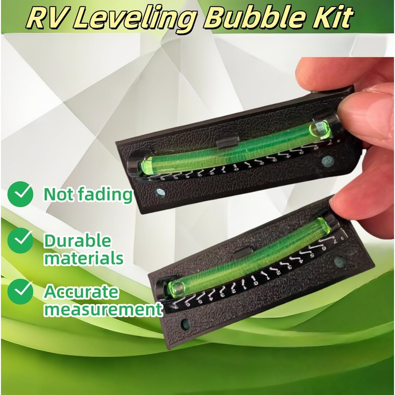 RV Level Bubble - Graduated Scale Stick On Leveling System