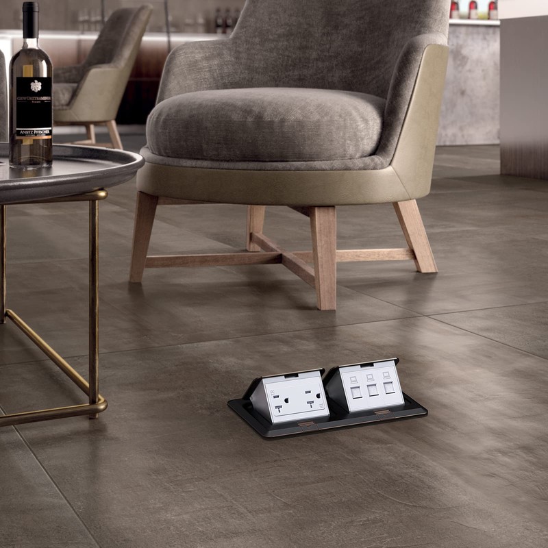 Dual Pop-Up Floor Box Electrical Kit (TR-20A, Oil Rubbed Bronze)…