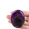4,5 cm Natürlicher Amethyst Heilstein, Polierter Groß-Edelstein, Sorgenstein, Handschmeichler, Trommelstein