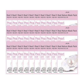 Lir 리르 리얼 네이처 진주 마스크팩 30매 Lir Real Nature Pearl Mask Pack 30 Sheets [Pearl mask pack 30 sheets]