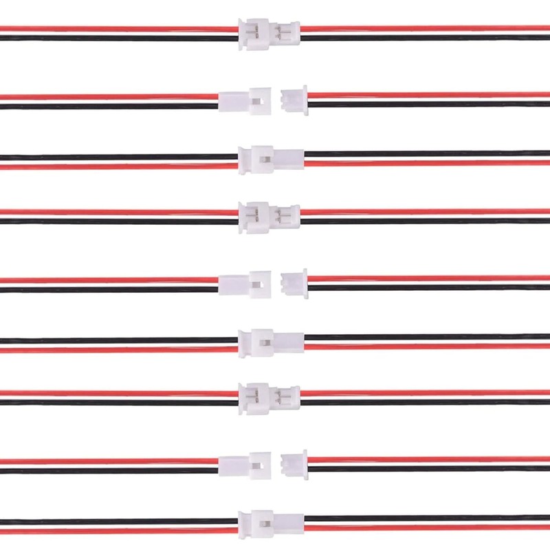 20PCS 10Pairs 1.25 mm JST 2 Pin Micro Electrical Male