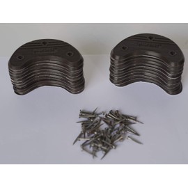 20 Pairs Walkbase Heel Plates Sizes 4-5 - 6 (Brown, 5)