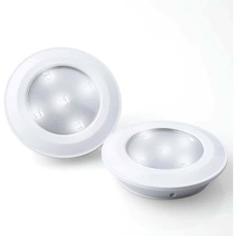 Techbee LED Tap Lights wall Stick On Push Battery Cordless