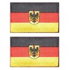 2 PCS AliPlus Germany Flag Emblem Patches Embroidered Tactical Military