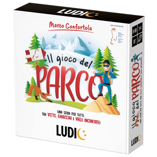 Ludic, The Park Game with Marco Confortola. A challenge for all, between peaks, glaciers and enchanted valleys! SPE58677 Family Board Game for 2-4 Players Made in Italy