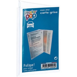 Colorpop Grey Card, Transparent Protective Case