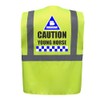 Ridercam Caution Young Horse Equestrian Zipped Yellow Hi Vis Safety