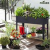 FOYUEE Raised Planter Box with Legs Outdoor Elevated Garden Bed
