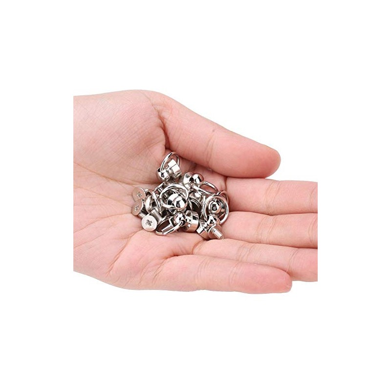 Pernos de Remache de Latón para Cuero, 10 Piezas, Remaches