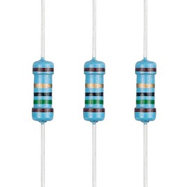 EDGELEC 100pcs 15 ohm Resistor 1/2w (0.5Watt) ±1% Tolerance Metal Film Fixed Resistor, Multiple Values of Resistance Optional