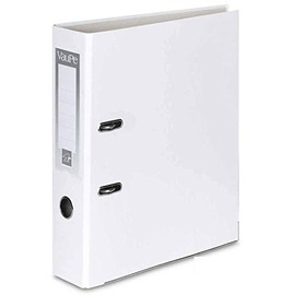 OFFICE Centre 1 x White A4 Large 75mm Lever Arch Files Folders Metal Edge & Finger Pull Stationery Document Storage Paper Office School