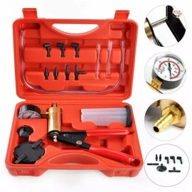 LPQ Vacuum Pressure Tester Kit handheld pump air leaking fluid brake bleeding lines
