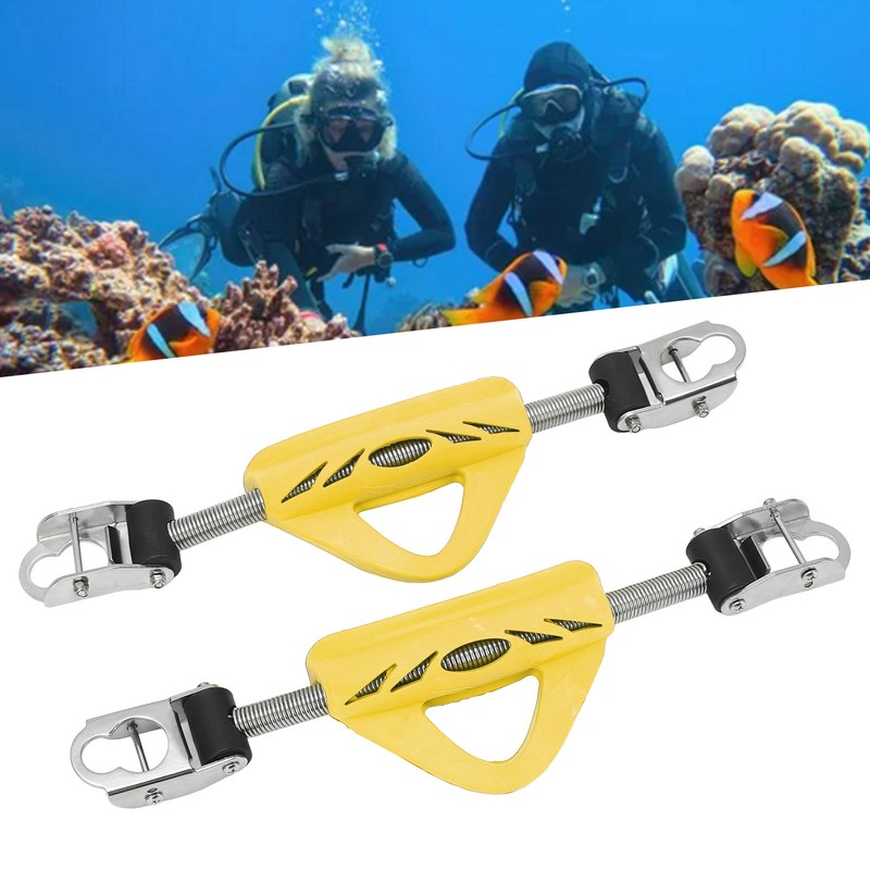 2PCS Diving Fin Spring Strap 316 Stainless Steel Dual Use