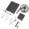 Solar Panel Fan 20W 2350RPM Ventilation Fan 6in Exhaust Fan