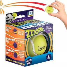 PMI International Original ZZZOPA Ace Fidget Stress Ball Mini Tennis Spin Bounce Toy