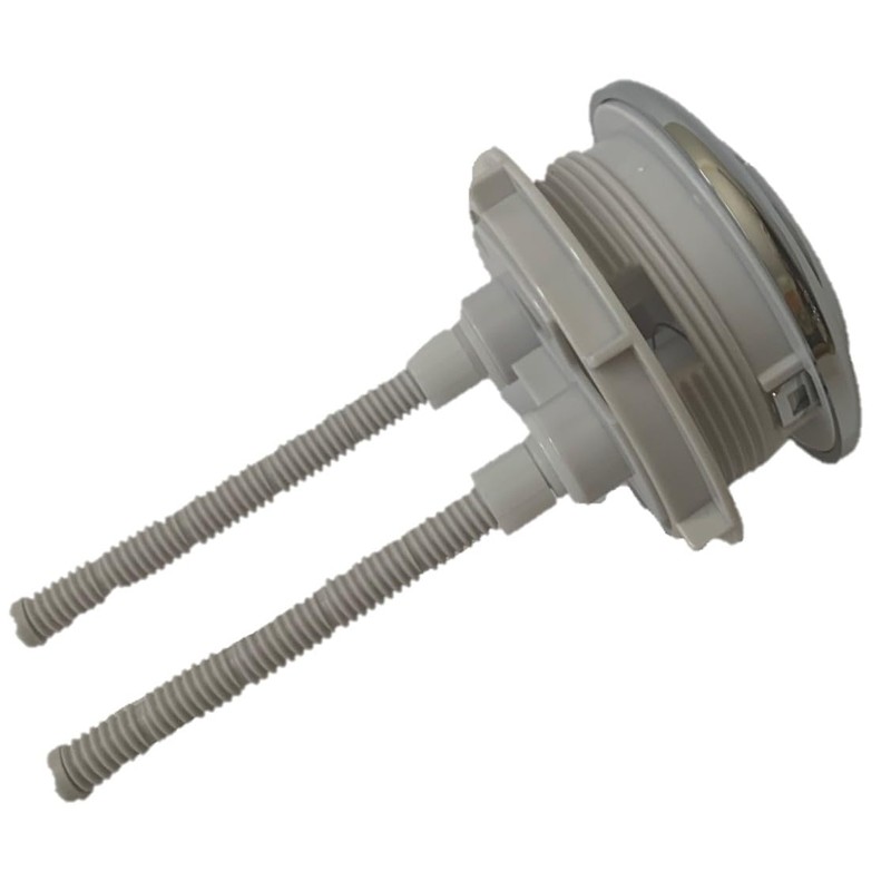 Chrome Dual Flush Toilet Flush Top of Tank Button (58-mm)