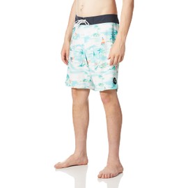 Quiksilver Men's Standard Surfsilk Stretch 19 Inch Boardshort Swim Trunk, Fjord Blue Eqybs04524, 40