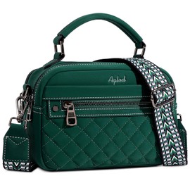 AGLOD Crossbody Bags for Women Vegan Leather Shoulder Handbags Small Cross Body Purses for Women Trendy with Wide Strap