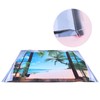 Window Beach Landscape Pattern Tapestry Wall Hanging for Living Room