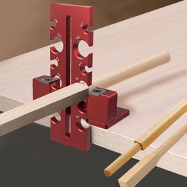 Round Rod Dowel Maker Jig, Electric Drill Milling Dowel Cutter with Carbide Blade, Adjustable Woodworking Tool Jig for Wood Rods Making from 7mm to 18mm