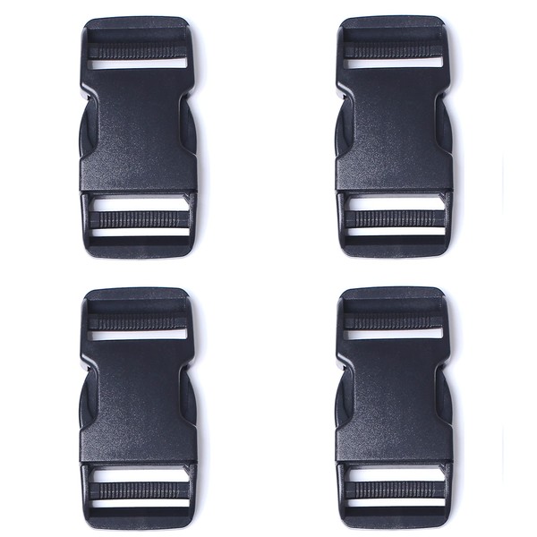 AXEN 4pcs Plastic Buckle, Dual Adjustable Side Quick Release Buckle