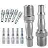 10 Pcs Air Line Connectors - 1/4" BSP Stainless Steel