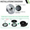Brush Cutter Trimmer Conversion Kit with 9"x20T Carbon Steel Chainsaw