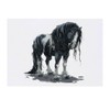 Large 'Gothic Zombie Horse ' Temporary Tattoo (TO00074495)