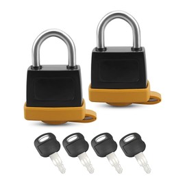 Hulyxayfave 2Set 246-2641 Padlock with Key Fit for Caterpillar CAT Fuel Cap 1428828 20103300 2849039 7X7700, Replacement 5P8500 5P8501 2462641