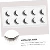 Baluue 5pairs Natural Look Fake Eyelashes Reusable Thick Eyelash for